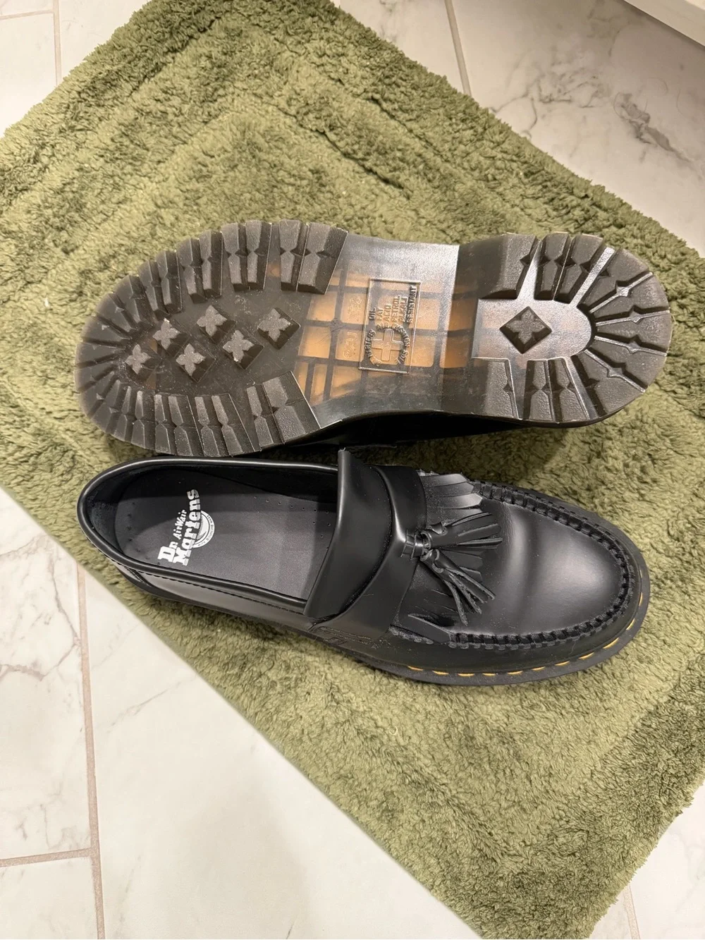 Men's Black Tassel Loafers - Classic Leather Slip-On